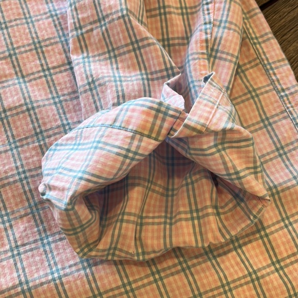 J CREW BUTTON DOWN DRESS SHIRT IN XXL SUPER PREPPY PINK CHECK SLIM FIT - Picture 2 of 6